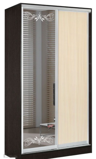 Фото Шкаф-купе Оскар 1.6 (1,2х0,6х2,3 - 2 двери) от производителя Мебель Маркет в Севастополе по цене 41&nbsp;640 ₽