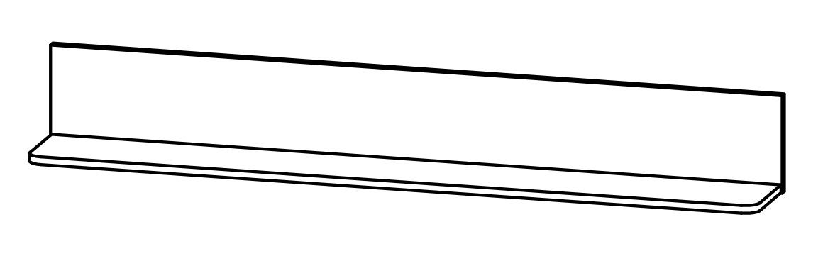 Фото Полка Malta B136-P/15 от производителя Black Red White (БРВ) в Севастополе по цене 2 980 ₽