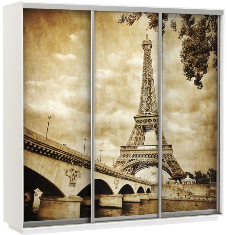 Фото Шкаф-купе Экспресс Трио Фото (2,1х0,6х2,4 - 3 двери) от производителя Мебельная компания Е1 в Севастополе по цене 56&nbsp;220 ₽