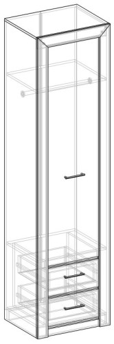 Фото Пенал Мартина с ящиками от производителя Мебель Маркет в Севастополе по цене 22 420 ₽