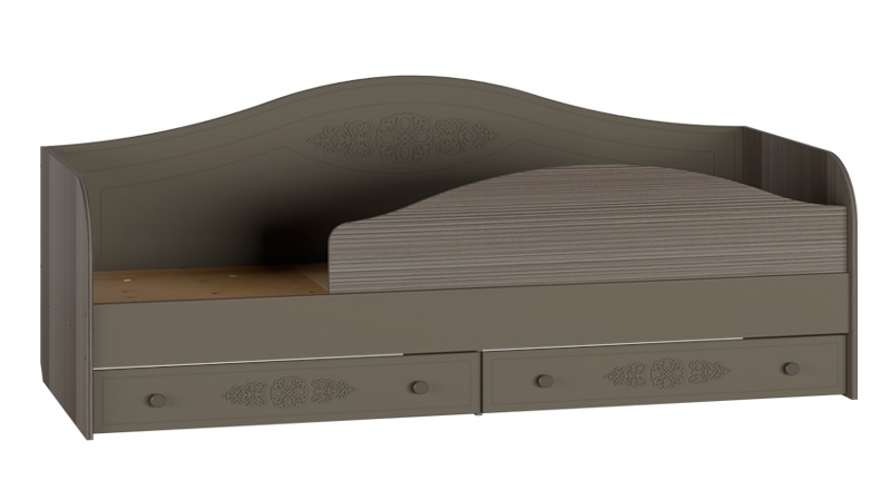 Фото Кровать односпальная Ассоль плюс АС-10 (СМ 80х200) комплектуется настилом от производителя Компасс в Севастополе по цене 27 800 ₽