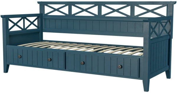 Фото Кровать односпальная Амелия (СМ 80х200) с выдвижными ящиками, без основания с универсальными царгами от производителя Браво-мебель в Севастополе по цене 29&nbsp;730 ₽