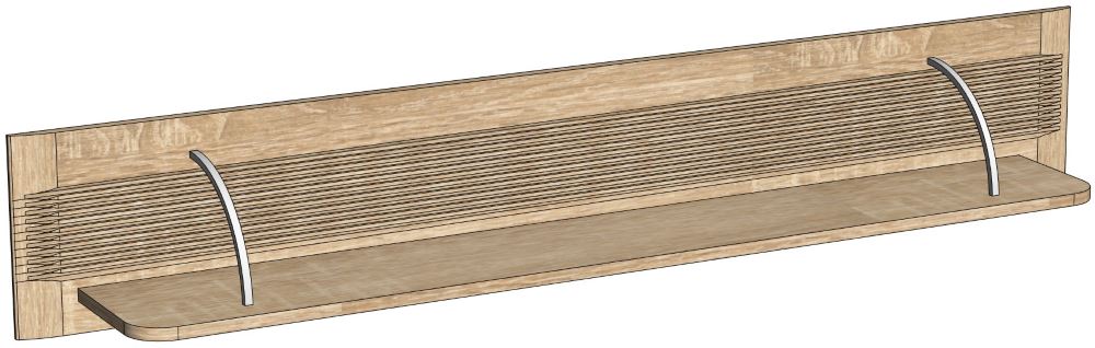 Фото Полка навесная Магнолия ГМ-11 от производителя СБК в Севастополе по цене 3&nbsp;240 ₽