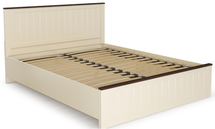 Фото Кровать двуспальная Прованс 37.24-01 (СМ 140х200) с ортопедическим основанием от производителя Олмеко в Севастополе по цене 19 370 ₽