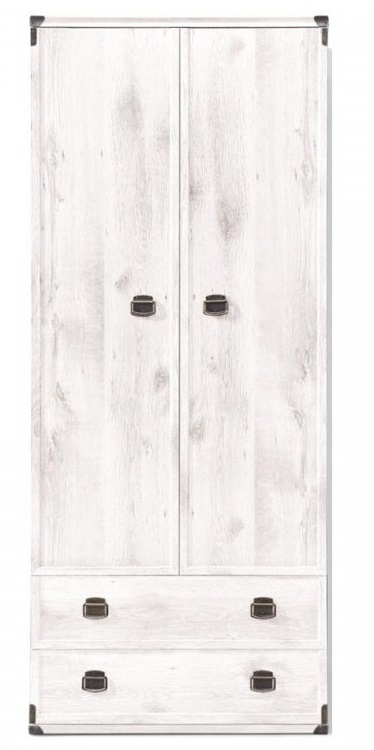 Фото Шкаф Индиана JSZFN2D2S (80) двухдверный (с полками) от производителя Black Red White (БРВ) в Севастополе по цене 28&nbsp;400 ₽