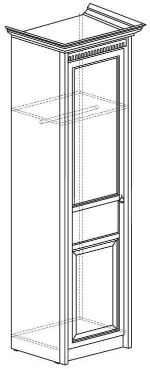 Фото Шкаф Лючия 182 (60) однодверный от производителя Яна в Севастополе по цене 18 440 ₽