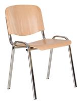Фото stulya-ofisnye стул для посетителя исо (iso) wood (хром) производитель Новый стиль