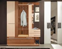 Прихожая Орфей (Цвет корпуса:ясень шимо темный-ясень шимо светлый, цвет фасада:ясень шимо темный-ясень шимо светлый, цвет обивки:молочный (Мебель Маркет) ) в Севастополе от производителя 