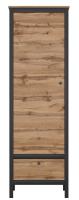 Шкаф Loft REG1D1S (дуб вотан, дуб вотан-черный (Black Red White (БРВ)) ) в Севастополе от производителя в интернет магазине Планета Комфорта Шкаф Loft REG1D1S (дуб вотан, дуб вотан-черный (Black Red White (БРВ)) ) в Севастополе от производителя