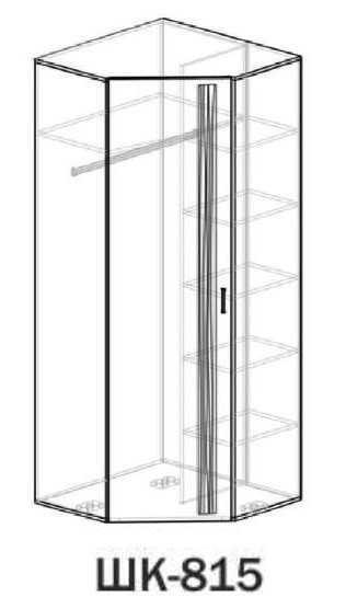 Фото Шкаф Лотос ШК-815 (70) угловой от производителя Сантан в Севастополе по цене 8 640 ₽