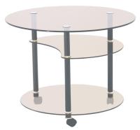 Фото stoly-zhurnalnye стол журнальный луна  производитель Мебель из стекла