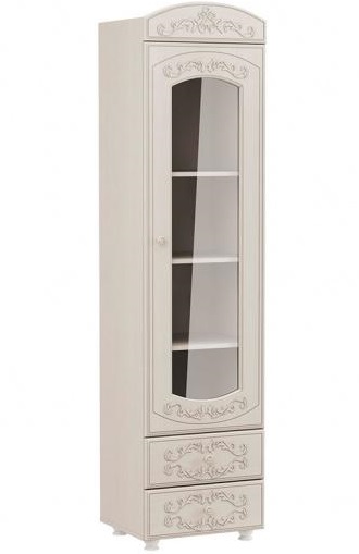 Фото Шкаф-пенал Каролина со стеклом от производителя Олмеко в Севастополе по цене 17 850 ₽