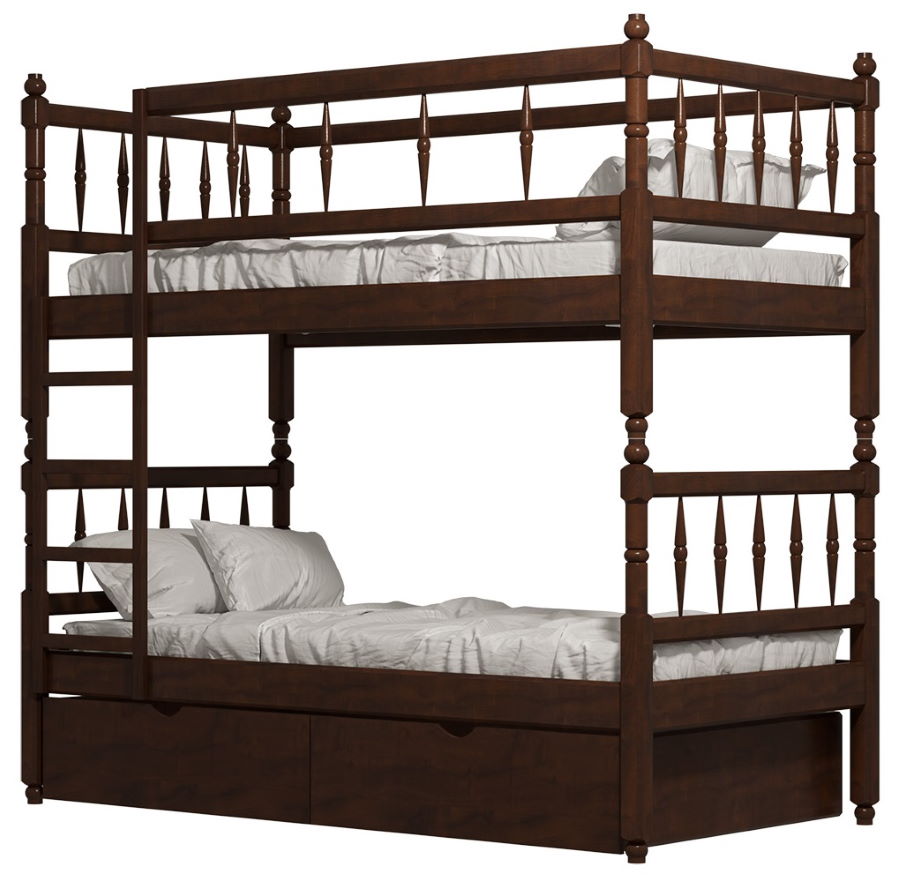 Фото Кровать двухъярусная №2 (СМ 80х190) с основанием от производителя Фант-мебель в Севастополе по цене 37 680 ₽