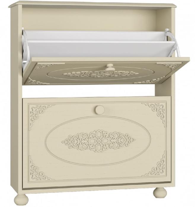 Шкаф под обувь Ассоль плюс АС-45 (ваниль, ваниль (Компасс) ) Шкаф под обувь Ассоль плюс АС-45 (ваниль, ваниль (Компасс) )