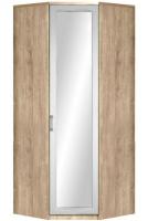 Шкаф Ивушка-10 (91) с зеркалом угловой (черный ясень , акация белая,(Марибель)) в Севастополе от производителя 