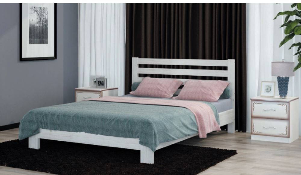 Фото Кровать односпальная Вероника (СМ 120х200) без основания с универсальными царгами от производителя Браво-мебель в Севастополе по цене 13&nbsp;750 ₽