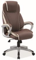 Кресло компьютерное Signal Q-391 (Материал обивки: экокожа, цвет обивки: коричневый-кремовый (Signal) ) в Севастополе от производителя 