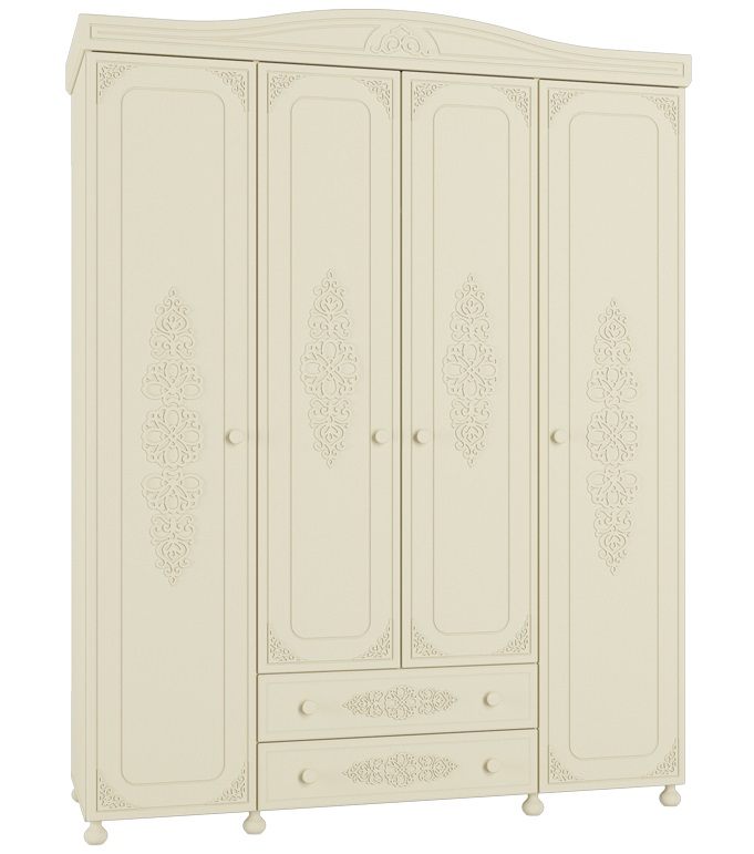 Фото Шкаф Ассоль плюс АС-28 (173) четырехдверный от производителя Компасс в Севастополе по цене 71 310 ₽