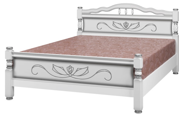 Фото Кровать односпальная Карина-5 (СМ 120х200) без основания с универсальными царгами от производителя Браво-мебель в Севастополе по цене 16&nbsp;840 ₽