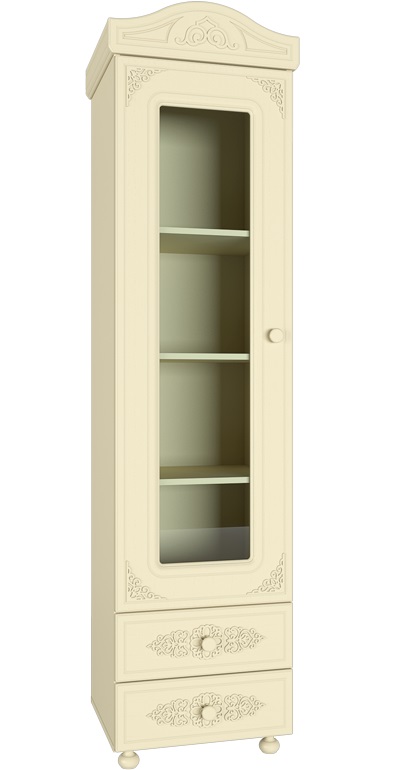 Фото Шкаф-пенал со стеклом Ассоль плюс АС-1  от производителя Компасс в Севастополе по цене 27&nbsp;850 ₽