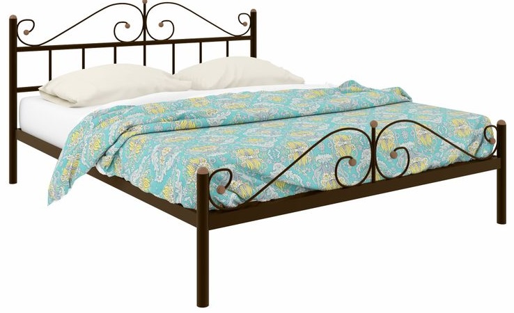 Фото Кровать двуспальная Диана Plus (СМ 140х200) трубка металл от производителя Милсон в Севастополе по цене 13 130 ₽