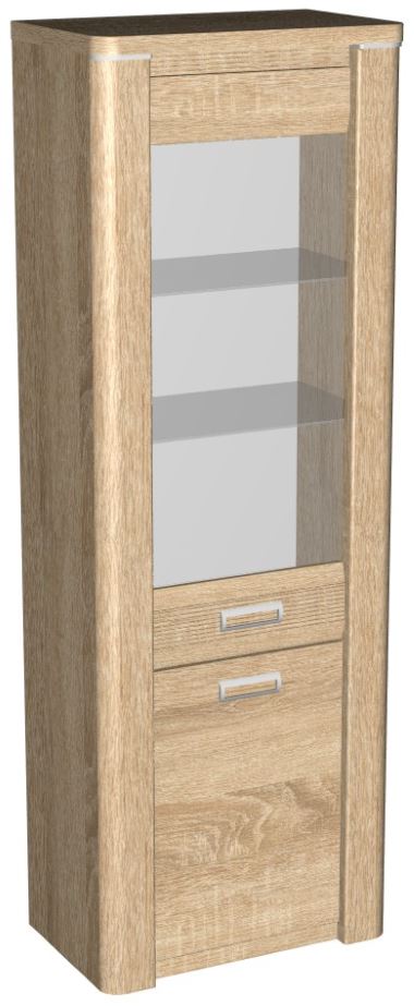 Фото Пенал со стеклом высокий Магнолия ГМ-03 от производителя СБК в Севастополе по цене 18 030 ₽