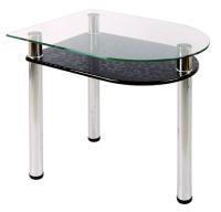 Фото stoly-obedennye-neraskladnye стол обеденный 4.4 с полкой мдф производитель Мебель из стекла