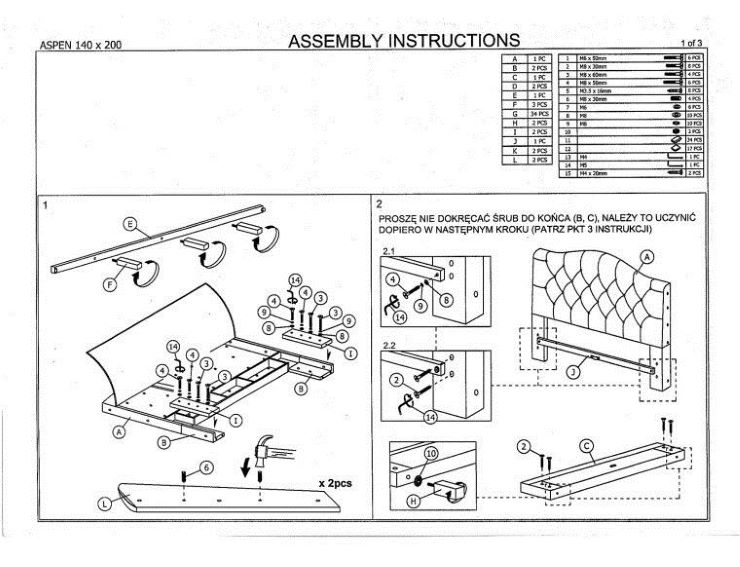Фото Кровать двуспальная Signal Aspen (СМ 180х200) c ортопедическим основанием от производителя Signal в Севастополе по цене 81 330 ₽
