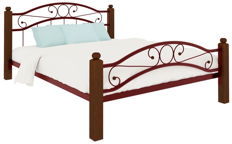 Фото Кровать двуспальная Надежда Lux Plus (СМ 140х200) трубка металл от производителя Милсон в Севастополе по цене 21 910 ₽