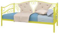 Фото krovati-detski кровать-тахта односпальная юлия (см 80х190) трубка металл производитель Милсон