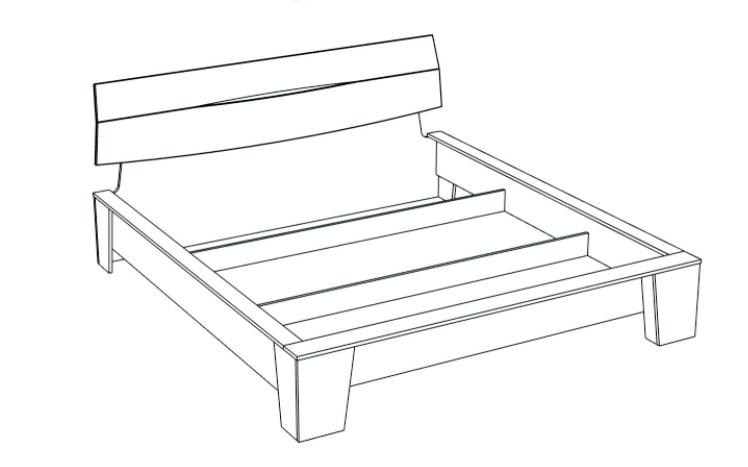 Фото Кровать двуспальная Стреза NEW (СМ 180х200) без основания от производителя СБК в Севастополе по цене 8 460 ₽