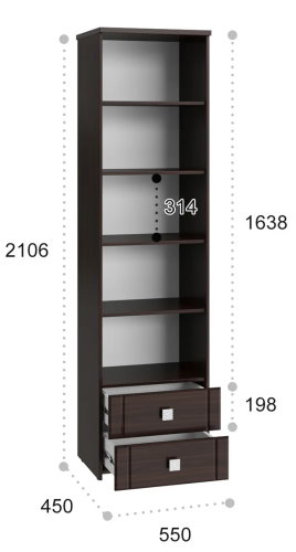 Фото Пенал Изабель ИЗ-63К с зеркалом от производителя Компасс в Севастополе по цене 25 320 ₽