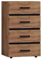 Комод Натура (Nature)-45 (дуб табачный craft-черный (Глазов) ) в Севастополе от производителя 