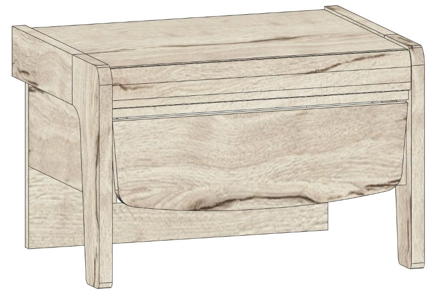 Фото Тумба прикроватная Мале от производителя СБК в Севастополе по цене 4 600 ₽