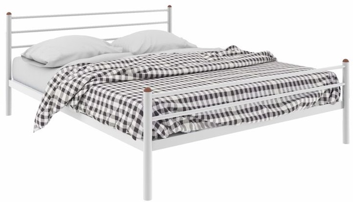 Фото Кровать двуспальная Милана Plus (СМ 180х200) трубка металл от производителя Милсон в Севастополе по цене 14 160 ₽