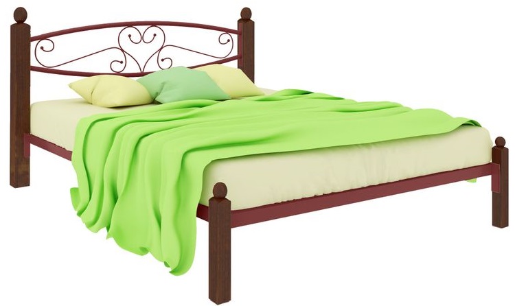 Фото Кровать двуспальная Каролина Lux (СМ 180х200) трубка металл от производителя Милсон в Севастополе по цене 19 950 ₽