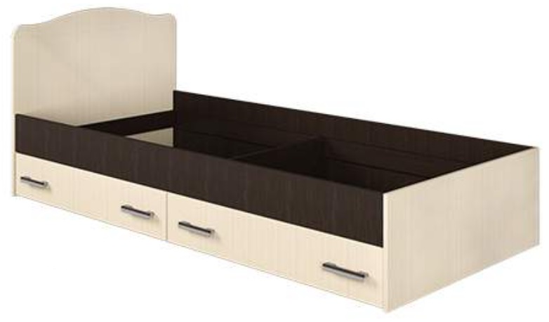 Фото Кровать односпальная с ящиками Светлана (СМ 90х190) без основания от производителя Мебель Маркет в Севастополе по цене 10&nbsp;300 ₽