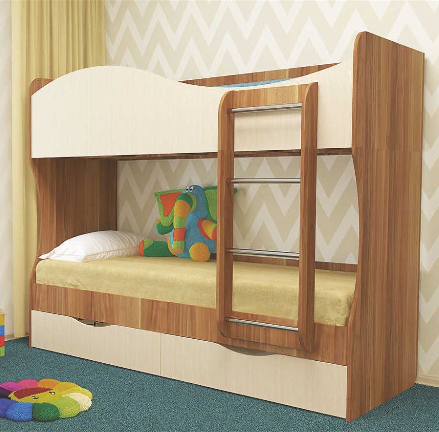 Фото Кровать 2-х ярусная Кузя (СМ 80х200) от производителя Пирамида в Севастополе по цене 20&nbsp;430 ₽