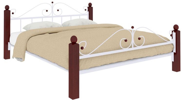 Фото Кровать двуспальная Диана Lux Plus (СМ 180х200) трубка металл от производителя Милсон в Севастополе по цене 22 900 ₽