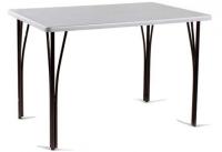 Стол обеденный Граф (металл, мдф-ясень серебро,  медный антик (Бител) ) в Севастополе от производителя 