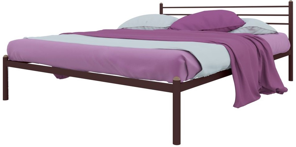 Фото Кровать двуспальная Милана (СМ 140х200) трубка металл от производителя Милсон в Севастополе по цене 12 580 ₽