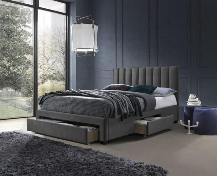 Фото Кровать двуспальная Halmar Grace (СМ 160х200) c ортопедическим основанием от производителя Halmar  в Севастополе по цене 62&nbsp;380 ₽