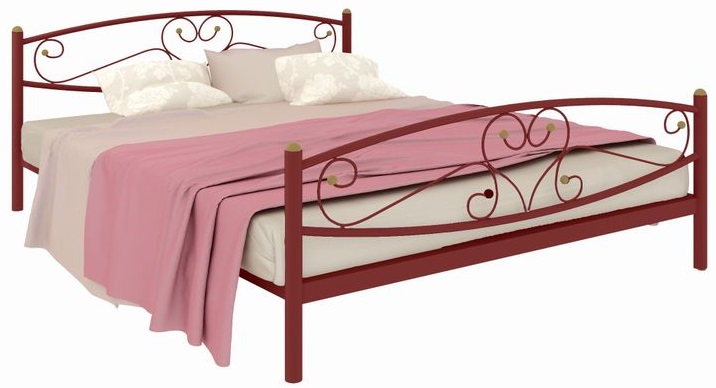 Фото Кровать двуспальная Каролина Plus (СМ 160х200) трубка металл от производителя Милсон в Севастополе по цене 14 360 ₽