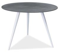 Стол обеденный Signal Evita (металл, стекло-серый,  белый (Signal) ) в Севастополе от производителя 