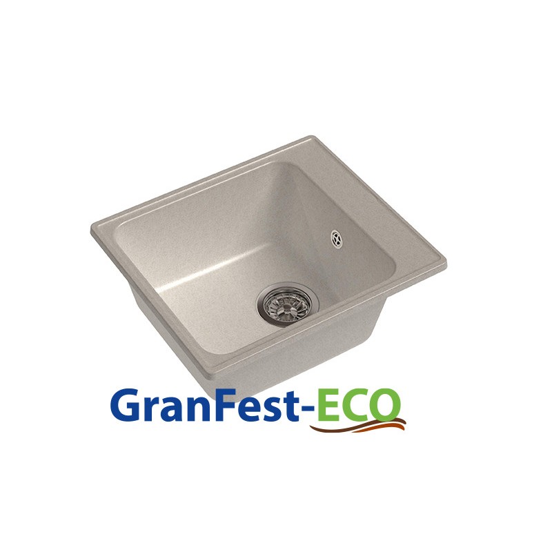 Фото Мойка Granfest eco-17 (ГР 420х480хh200) (шир.ящ.min 400) без сифона от производителя Granfest в Севастополе по цене 2 640 ₽