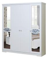 Шкаф Ольга-12 МДФ (187) четырехдверный (белый, белый глянец,(Фант-мебель)) в Севастополе от производителя 