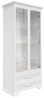 Фото  шкаф с витриной грация (2 дв) 2 стекла производитель Браво-мебель