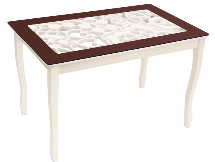 Фото Стол обеденный Стиль 2 Ажур III от производителя Мебель из стекла в Севастополе по цене 13 770 ₽