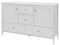 Комод комбинированный Мэгги (белый снег-лак белый (Браво-мебель) ) в Севастополе от производителя 