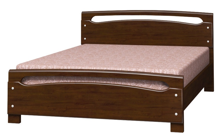 Фото Кровать двуспальная Камелия-2 (СМ 160х200) без основания с универсальными царгами от производителя Браво-мебель в Севастополе по цене 17 950 ₽